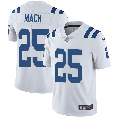 Indianapolis Colts #25 Limited Marlon Mack White Nike NFL Road Men Vapor Untouchable jerseys